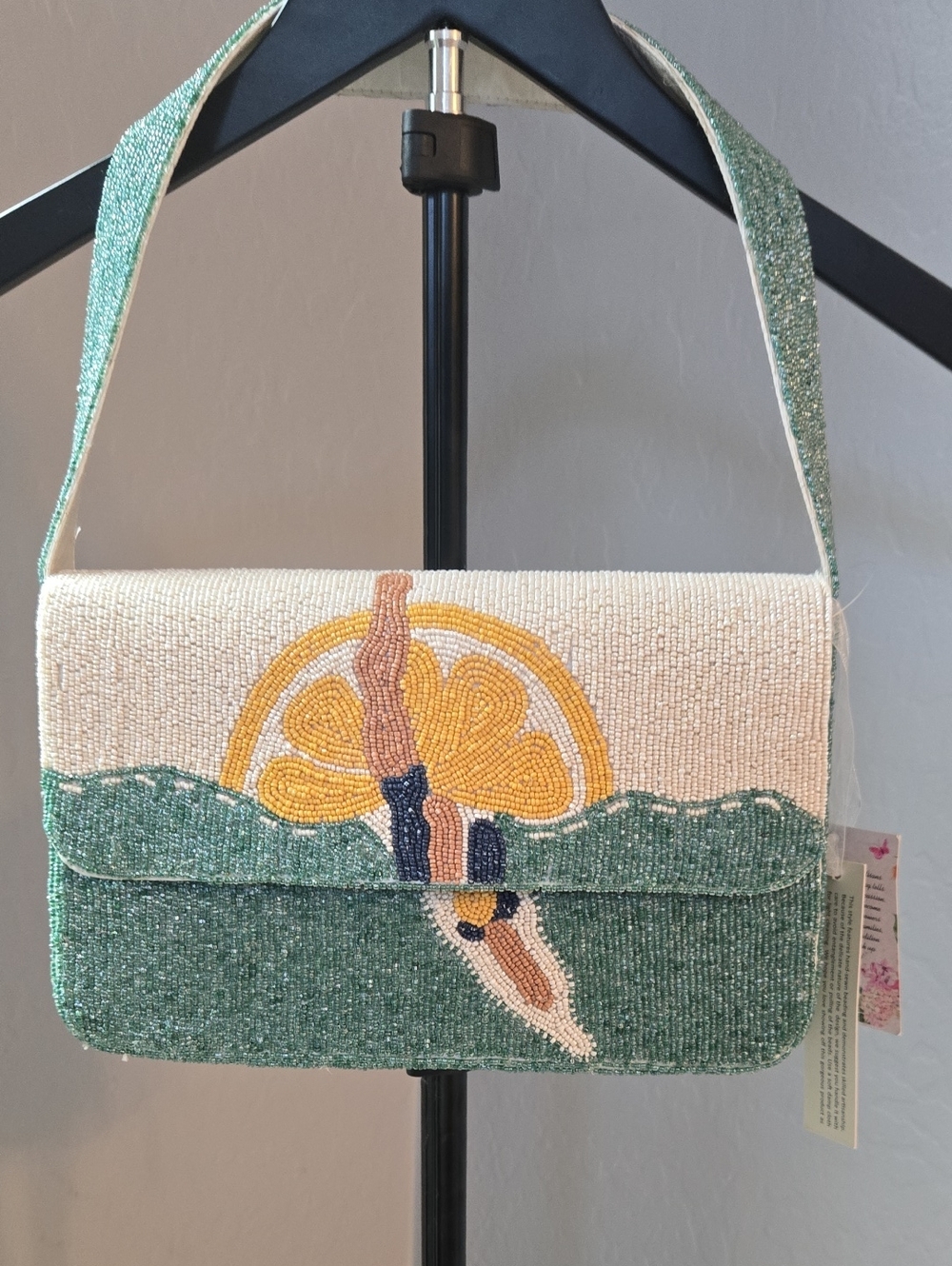 Beaded Diver Lemon Cross Bag NEW Viral